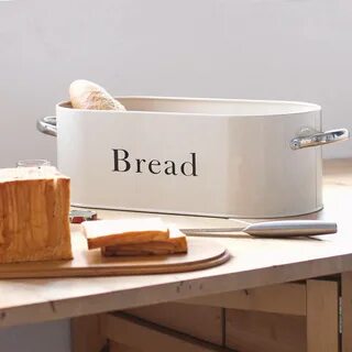 Modern Cleaning White Bread Box With Cutting Board - Buy Bre