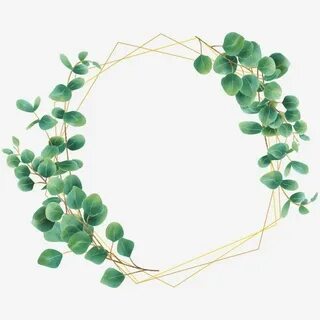 Eucalyptus Leaf Frame Style, Wreath Clipart, Frame, Wedding 