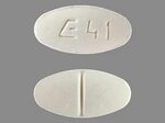 E41 E41 Pill (Gray & White/Capsule-shape) - Pill Identifier 