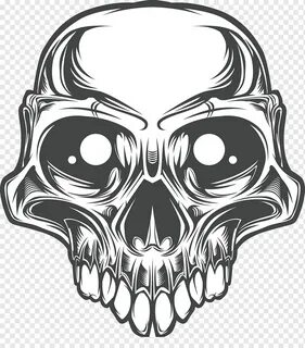Skull Bone, Skull, monochrome, head, fictional Character png