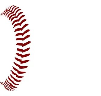 baseball laces clipart red - image #13