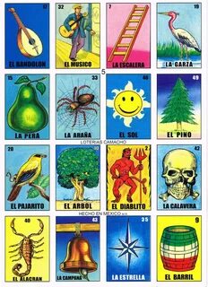 Loteria De Camacho Scripturient Printable Loteria Game Cards