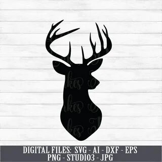 Deer Head Buck Digital Download Instant Download Svg Ai Etsy