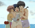 Ranma and Toma continue to fight over Akane - Akane Tendo Fa