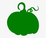 This Free Clip Arts Design Of Green Pumpkin - Silhouette Pum