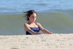 Maya Hawke - In blue bikini on the beach in the Hamptons-01 