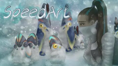 Subnautica Below Zero Robin and penguins Speed Art - YouTube