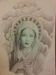 Mother Mary Drawing at GetDrawings Free download