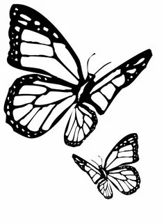 Butterflies Fly Into Wilderness Coloring Pages For Kids #Iv 