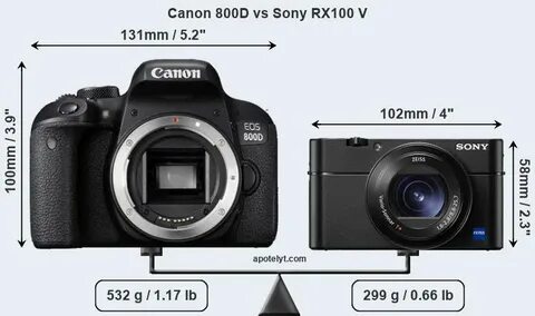 Canon 800D vs Sony RX100 V Comparison Review