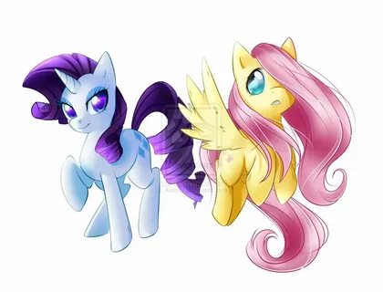 Fluttershy and rarity Fluttershy, Anime, Character