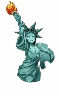Statue of Liberty Rule 34 Personajes de anime, Arte de perso