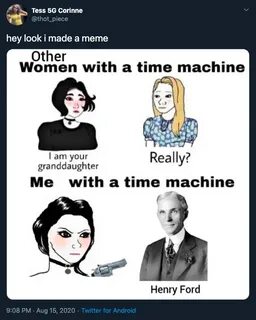 Women With Time Machines V Men With Time Machines - Funny Ga