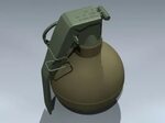 M67 Hand Grenade 3d Model by Mesh Factory