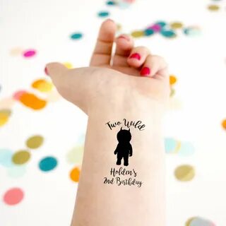 Two Wild! 2nd Birthday Temporary Tattoos - Kristen McGillivr