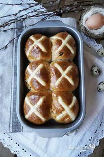Крестовые булочки (Hot Cross Buns) - Рецепт пошагово с фото