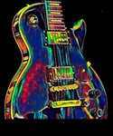 Electric Guitar Musician Player Metal Rock Music Lead Colors