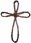 Barbed wire cross Wire crosses, Rustic, Barbed wire