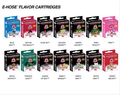 20pcs/lot Hot starbuzz ehose cartridges with 14 flavors star