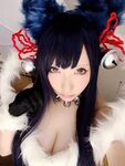 And getting breasts Saku cosplay images cleavage - 14/30 - H