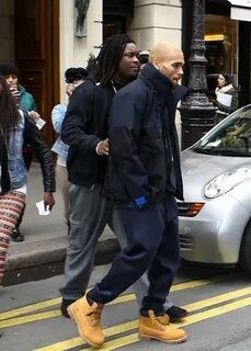 Chris-Brown-leaves-hotel-in-London-wearing-Timberland-Boots 