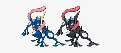 Undefined - Shiny And Normal Greninja PNG Image Transparent 