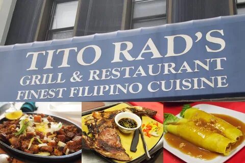 Tito rad's grill menu