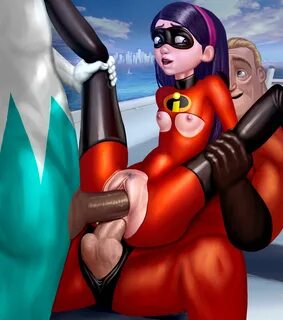 frozone, mr. incredible, violet parr, the incredibles, absur