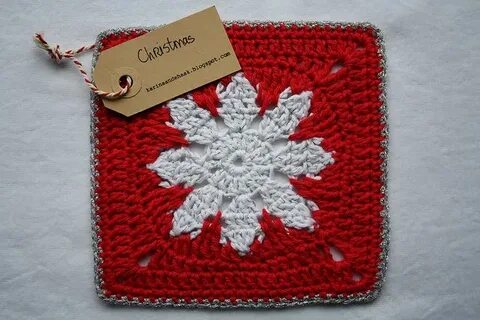 Snowflake granny square pattern. Beautiful in these colors. 