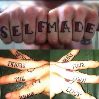 tattoo Knuckle tattoos, Self made tattoo, Finger tattoos