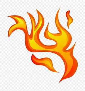 Flame Illustration Vector Hd PNG Images, Glowing Cartoon Flame Illustration...