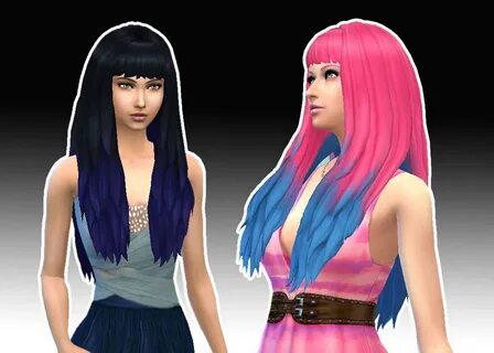 Sims 4 Two Color Hair All in one Photos