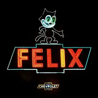 Felix the Cat Neon signs, Vintage neon signs, Felix the cats