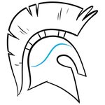 How to Draw a Spartan Helmet - Really Easy Drawing Tutorial