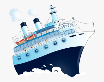 Clip Art Cartoon Pictures Of Cruise Ships - Корабль На Прозр