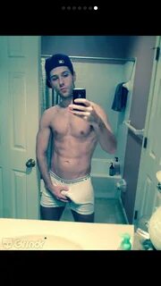Guy underwear selfie