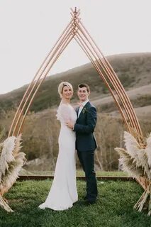 Triangle Ceremony Arches Take Your Modern Bohemian Wedding t