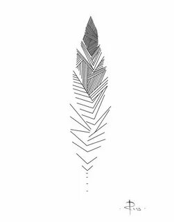 Pin by Joshua Fuller on Idée deco Geometric tattoo, Feather 