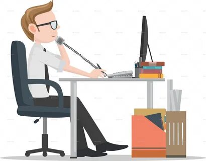 Working clipart office work, Working office work Transparent