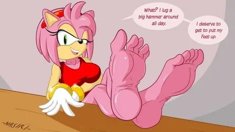 Amy Rose Feet Tickle Fruitgems / Amy Rose Showing Off Her Fe