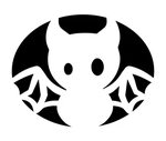Download this Baby Bat Pumpkin Carving Stencil and other fre