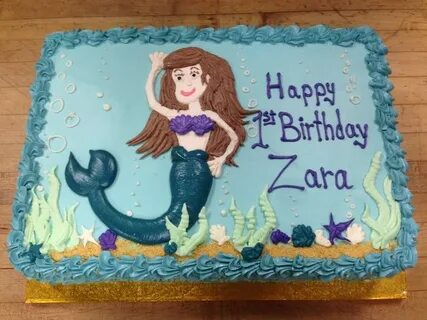 Mermaid under the sea birthday cake. Sea birthday, Mermaid u