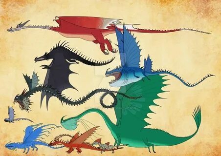 HTTYD COUNTDOWN DRAGONS - SET 2 of 7 by StaticTheSkrill on D