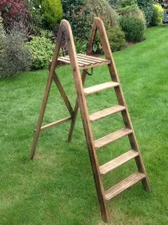 1950's wooden step ladder Wooden step ladder, Wooden steps, 