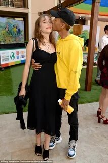 Jaden Smith cuddles up to Odessa Adlon at Environmental Medi