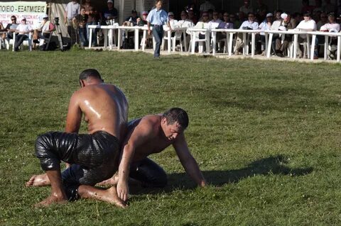 File:20110911 Oil wrestling Alantepe Rhodope Thrace Greece 1
