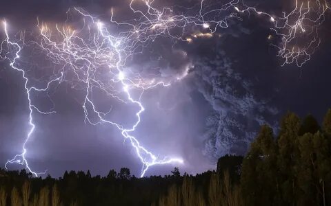 lightning, Thunder, Volcano Wallpapers HD / Desktop and Mobi