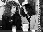 Robert Plant & Lisa Robinson Nirvana Restaurant, NYC, 1976, 