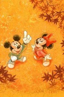 Mickey and Minnie fall Happy thanksgiving images, Disney tha