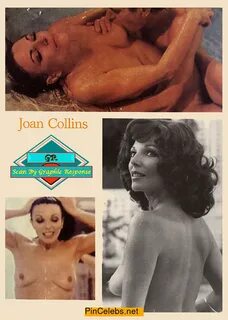 Joan Collins topless and nude collage